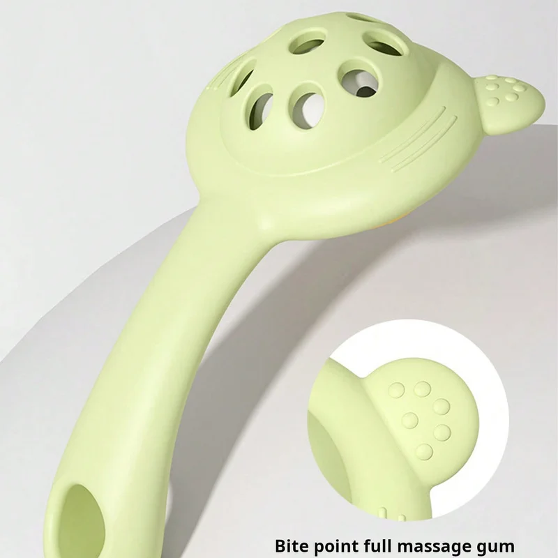 Konijn Beer Baby Bijtring Rammelaar met Fopspeenclip en Plastic Case, Zintuiglijk Speelgoed voor pasgeborenen Babyrammelaars en mobiele telefoons