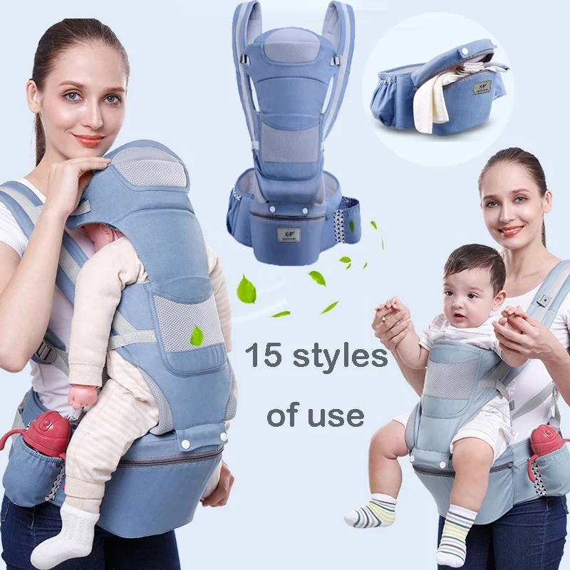 

0-48M Baby Carrier Ergonomic Newborn Infant Kids Backpack Sling Wrap Cotton Breathable Baby Waist Stool Bback Carrier Hot Sale