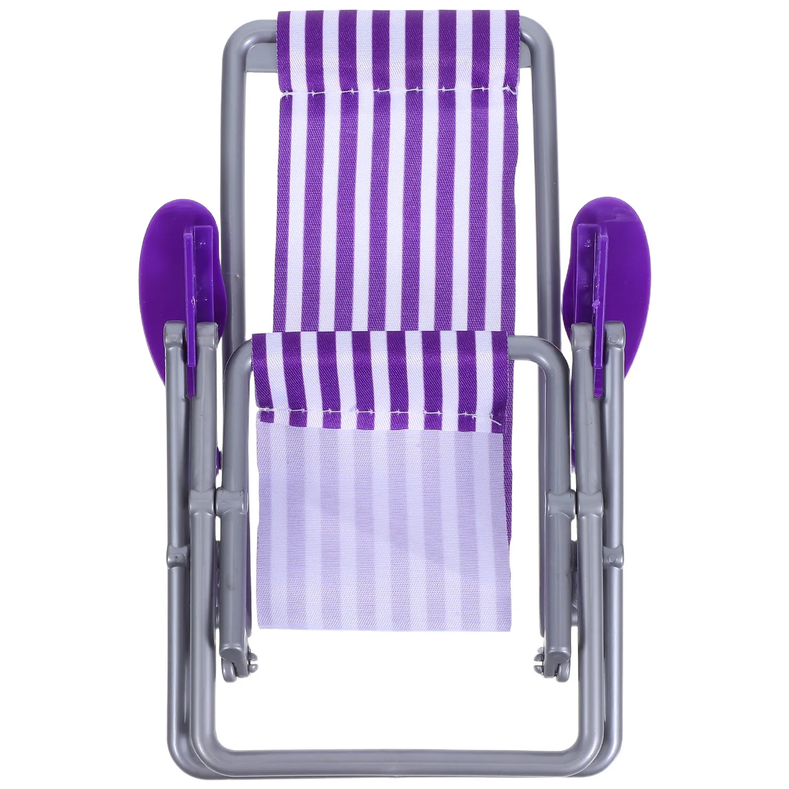 Miniature Foldable Beach Chair Stylish Stripes for DIY Fairy Garden Dollhouse Furniture Accessories Micro Landscape Decoration