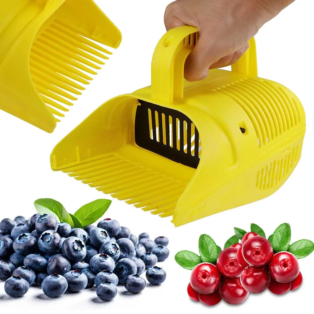 

Handheld Portable Berry Blueberry Picker Plastic Comb Rakes Picking Collection Farm Orchard Harvester Berries Collecting Scoop