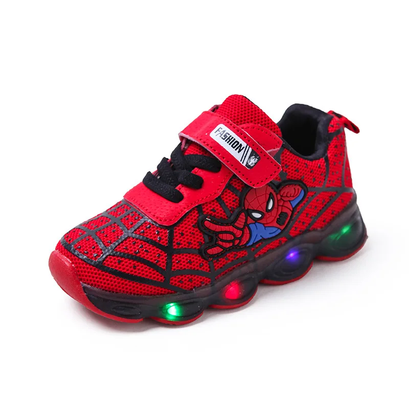 Kids LED Lighting Shoes Boy Lighting Shoes Girls Running Shoes Baby Single Sneakers Mesh Size 21-36