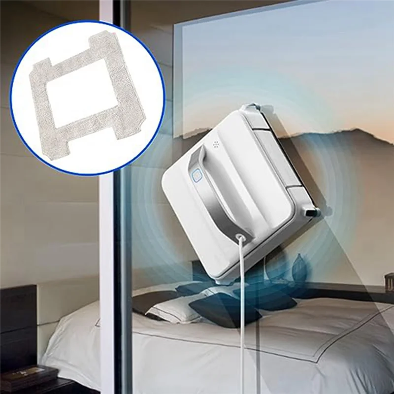 Chiffon de nettoyage de décontamination A67Z, 20 pièces, en Fiber blanche crème, adapté au Robot de nettoyage de vitres Ecovacs W1, accessoires de vadrouille