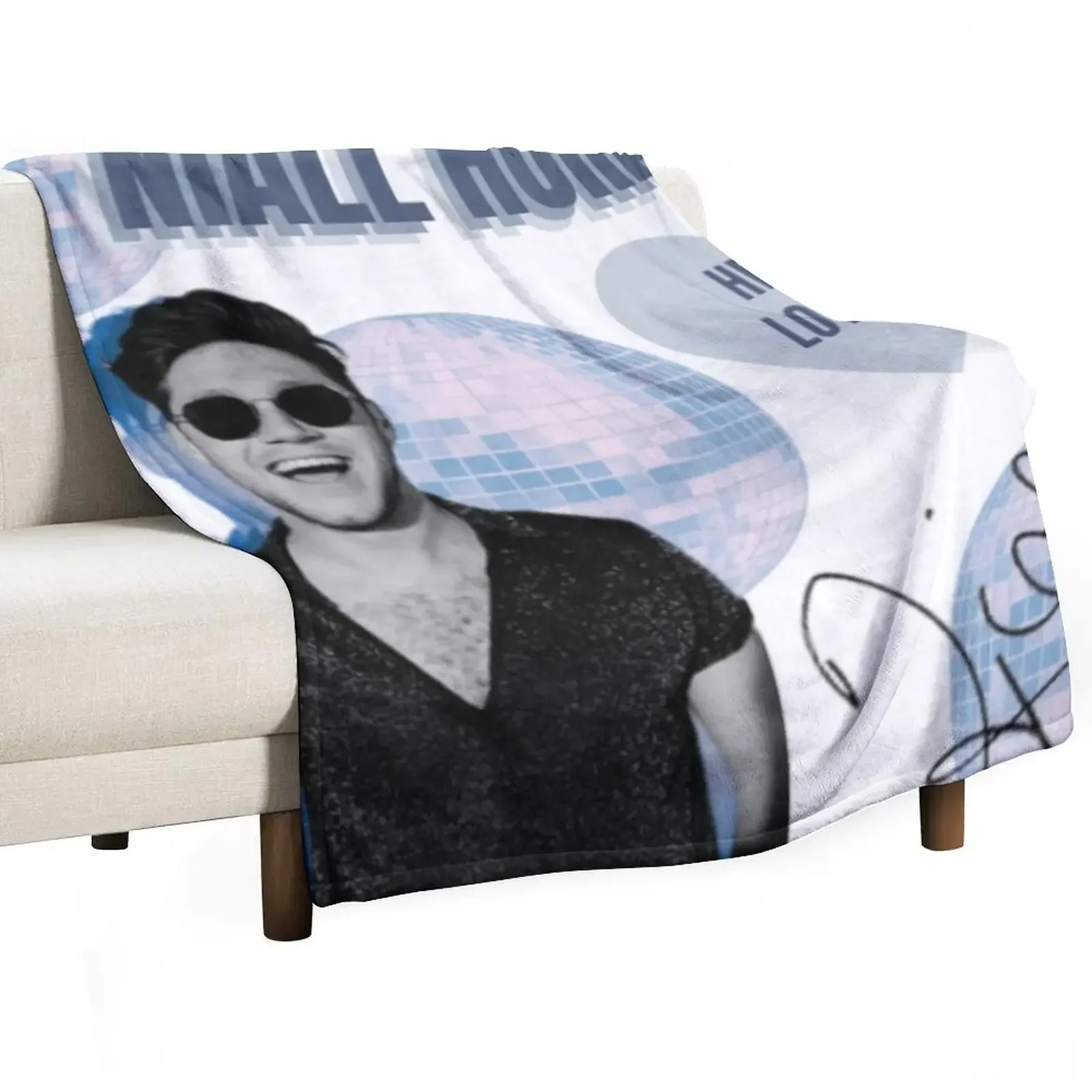 

Niall Horan Disco Ball Design Throw Blanket Thin for sofa for winter Blankets