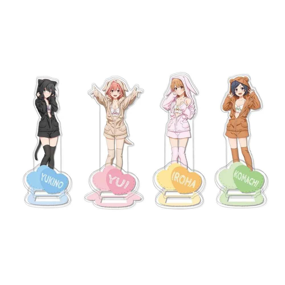 Charm Anime Fans Gifts My Teen Romantic Comedy Snafu Climax HD Figures Double insertion Acrylic Stand Ornament About 15cm+6cm