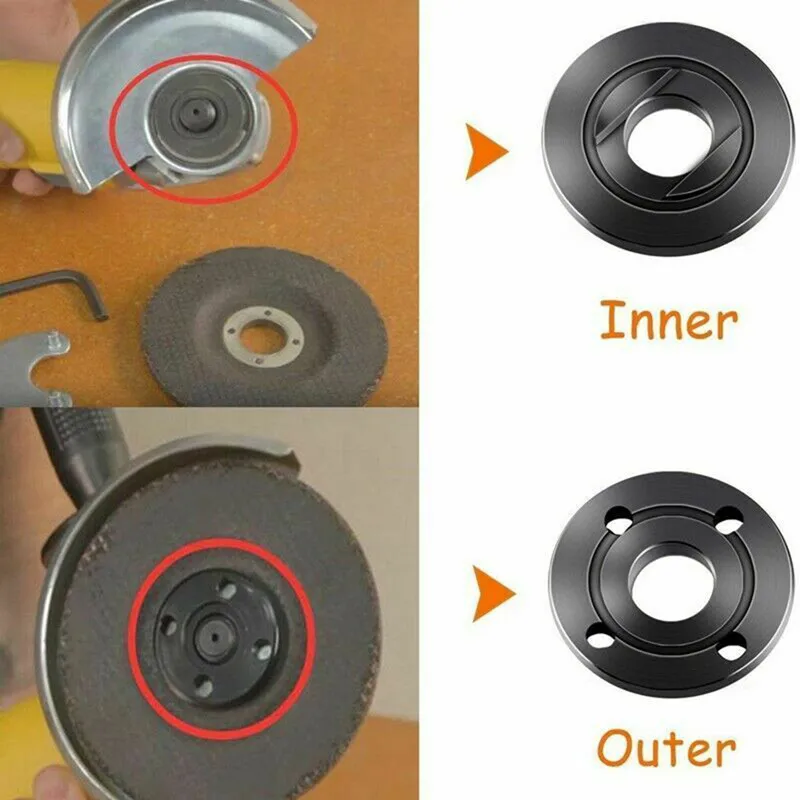 Druckplatte für Winkelschleifer 5/8-11 Zoll Flanschschlüssel Metall-Sicherungsmutter-Set Werkzeuge Makitas Schnellverschluss Ersatzteile – Detail 5