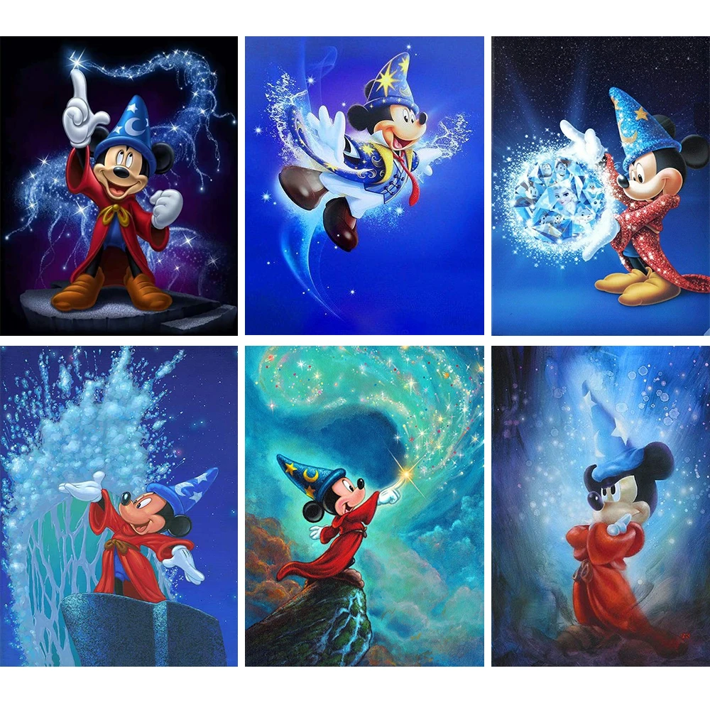 Disney 5D diamante ricamo Topolino pittura diamante rotondo/quadrato pieno fai da te animale magico strass immagine decorazioni per la casa