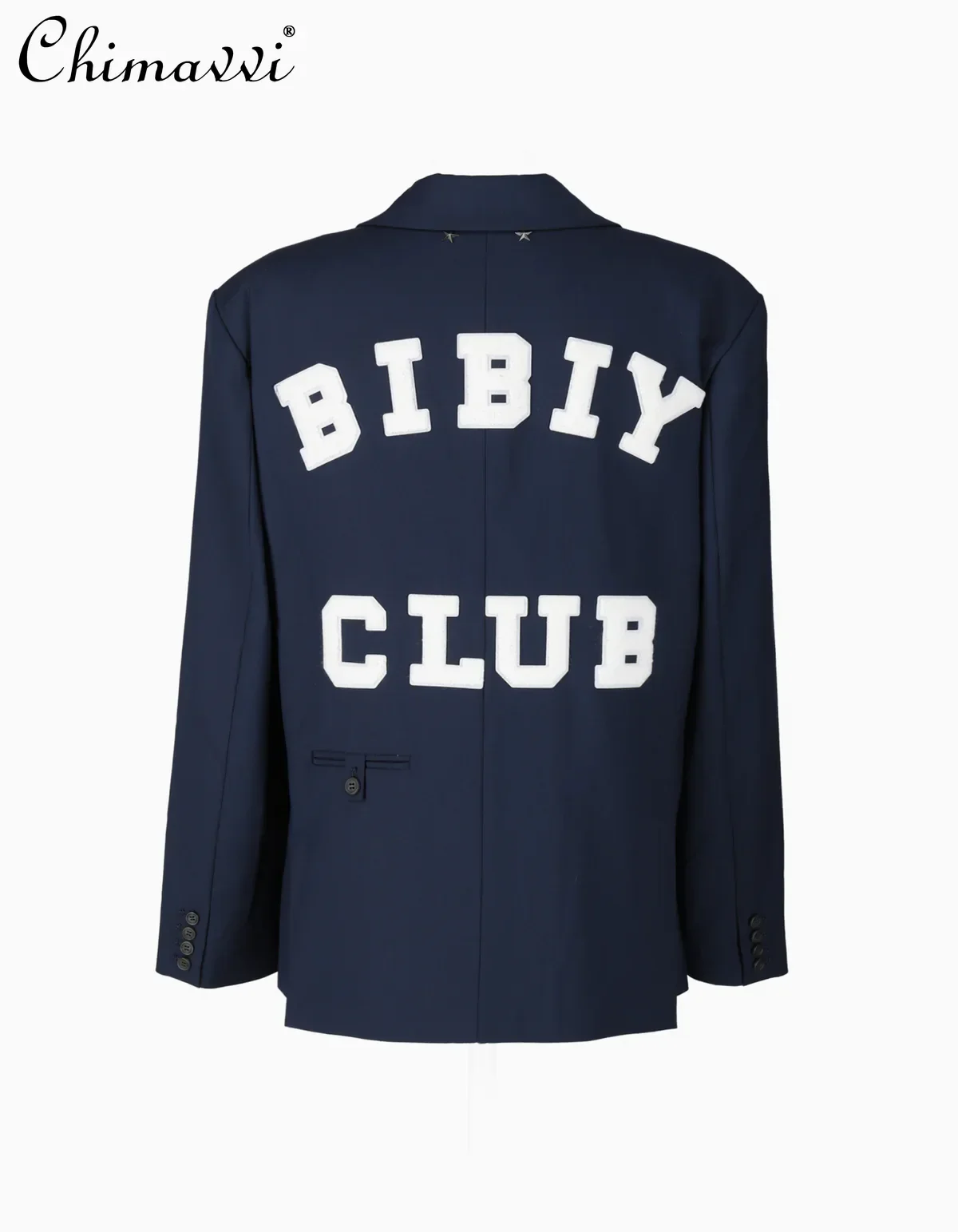 

Japanese-style Fashion Letter Print High-end Blazer Coat New 2026 Spring and Autumn Women's Commuter Lapel Long-sleeve Suit Tops