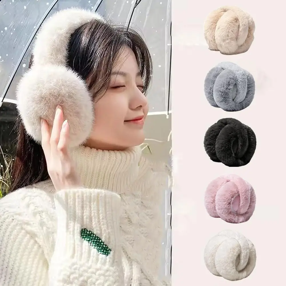 Thickened Warm Ear Muffs Foldable Unisex Winter Ear Protection Anti-freeze Cold Proof Ear Pads for Autumn And Winter