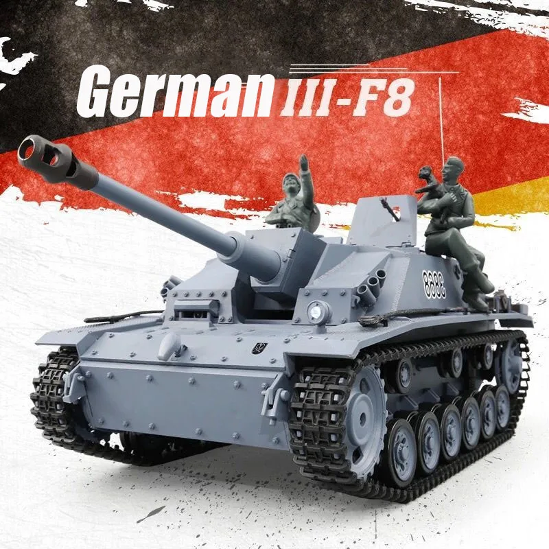 헝롱 독일 Panzer III F8 RC 탱크는 사실적인 성능과 내구성을 결합하여 흥미롭고 몰입감 있는 경험을 제공합니다.