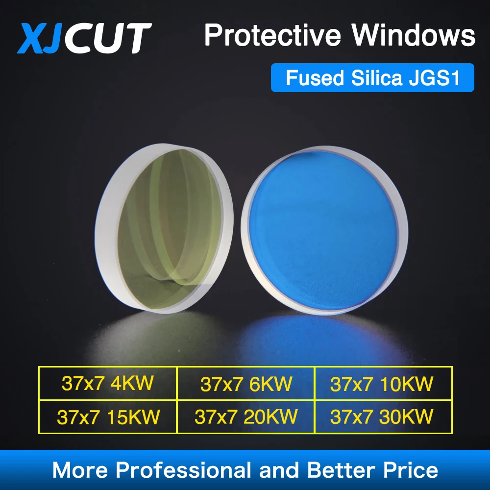 Xjcut-レーザーウィンドウ保護ファイバー,輸入クォーツレンズ,ファイバーレーザープロッター,raytools wsxマシンヘッド,37x7 0-30kw,1064nm