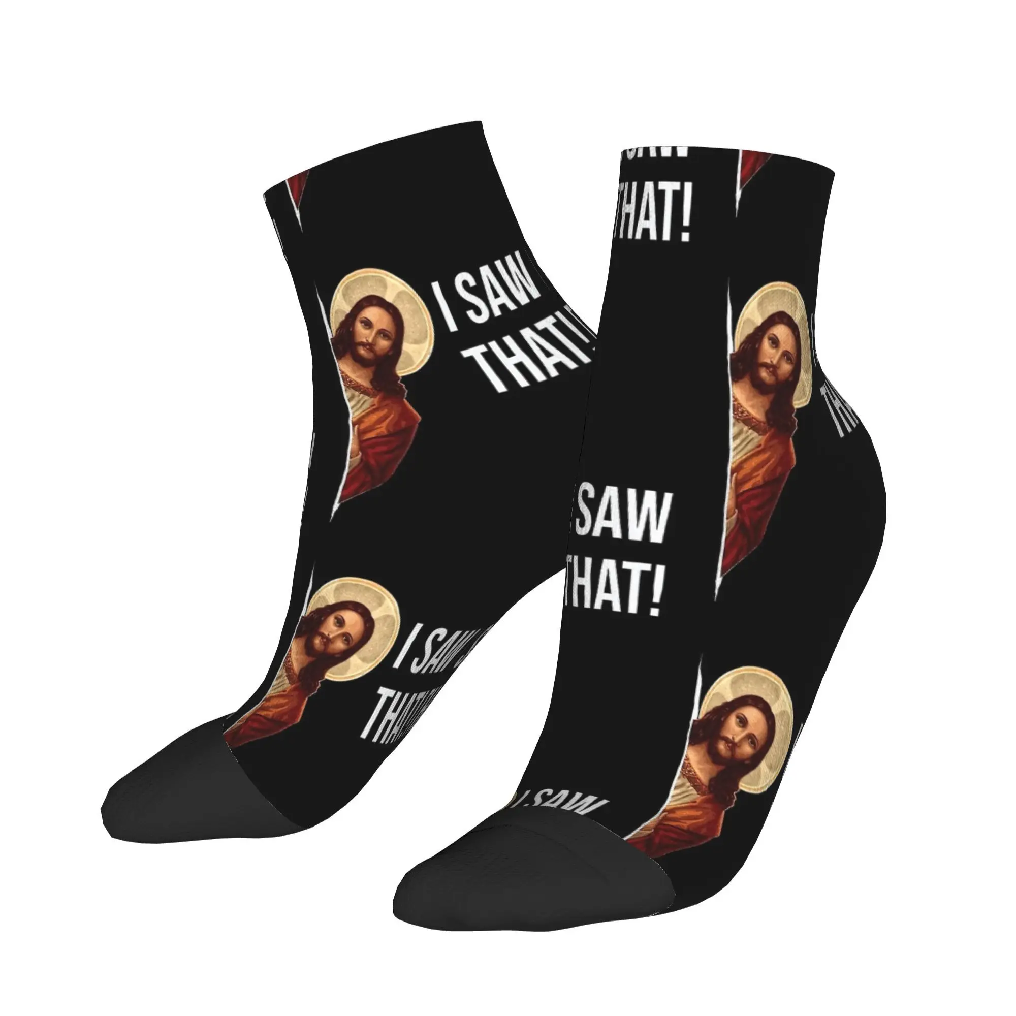 

Иисус мем, я пила, носки до щиколотки, модные качественные мягкие повседневные носки, весенние нескользящие носки для занятий спортом на открытом воздухе для взрослых и мужчин