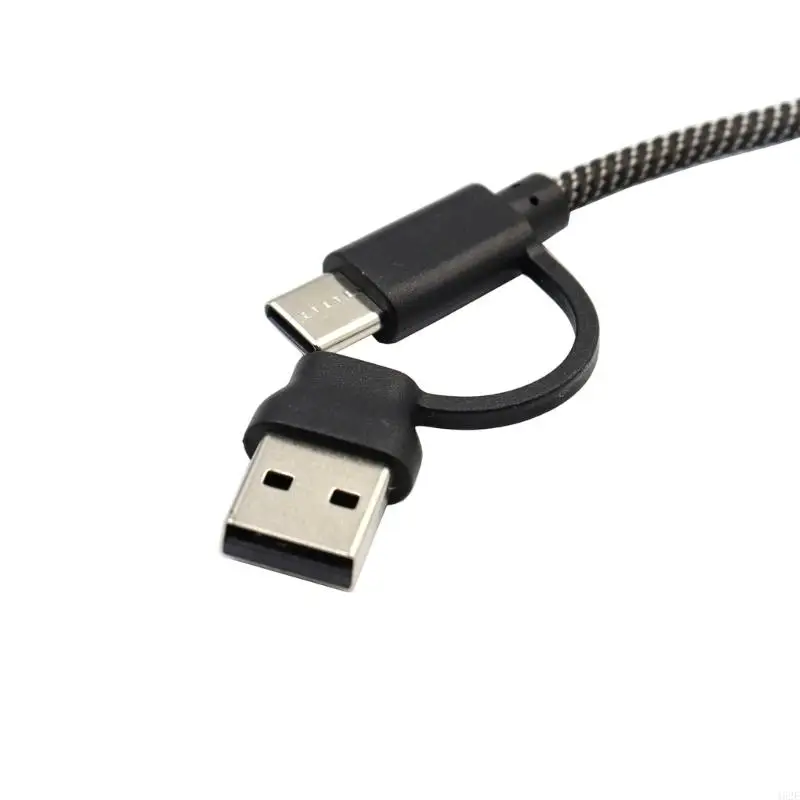 462E USB Type C Male to 2/3 TypeC Female Extension Cord Converters Power Split Adapters