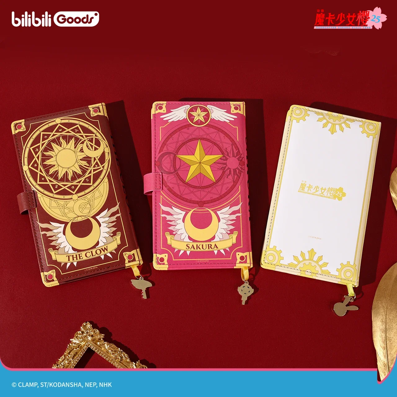 Bilibiligoods Genuine Cardcaptor Sakura 25th Anniversary Notebook Clow Themed Handheld Journal Anime Collectible Planner