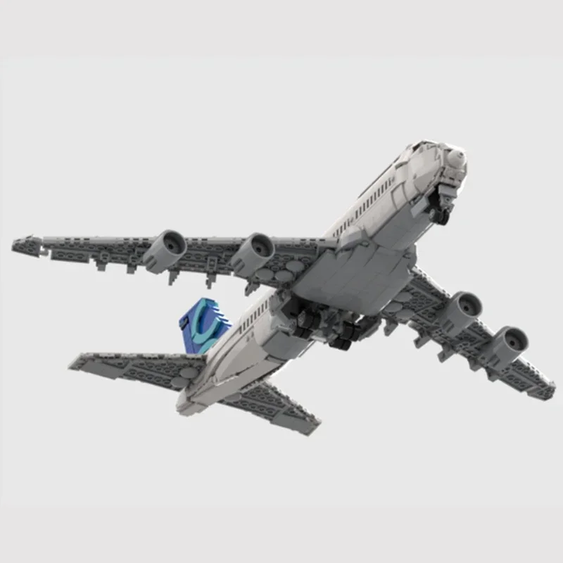 Moc-bloques de construcción modulares para niños, juguete de ladrillos para armar modelo de transporte militar, con tecnología famosa de Boeing 747, ideal para regalo