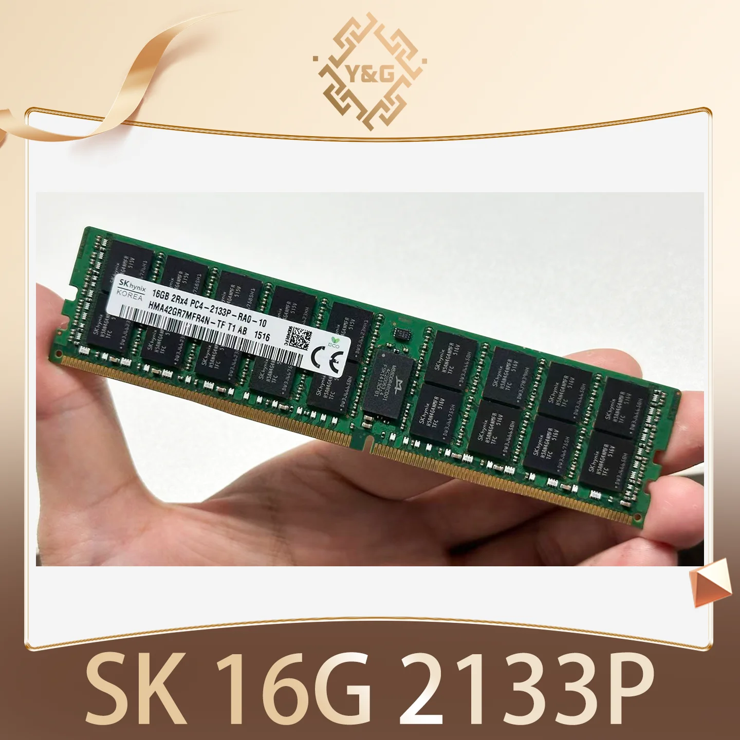 Used SK Hynix DDR4 16GB 2133P 2RX4 PC4 2133MHz ECC X99 RAM Server memory