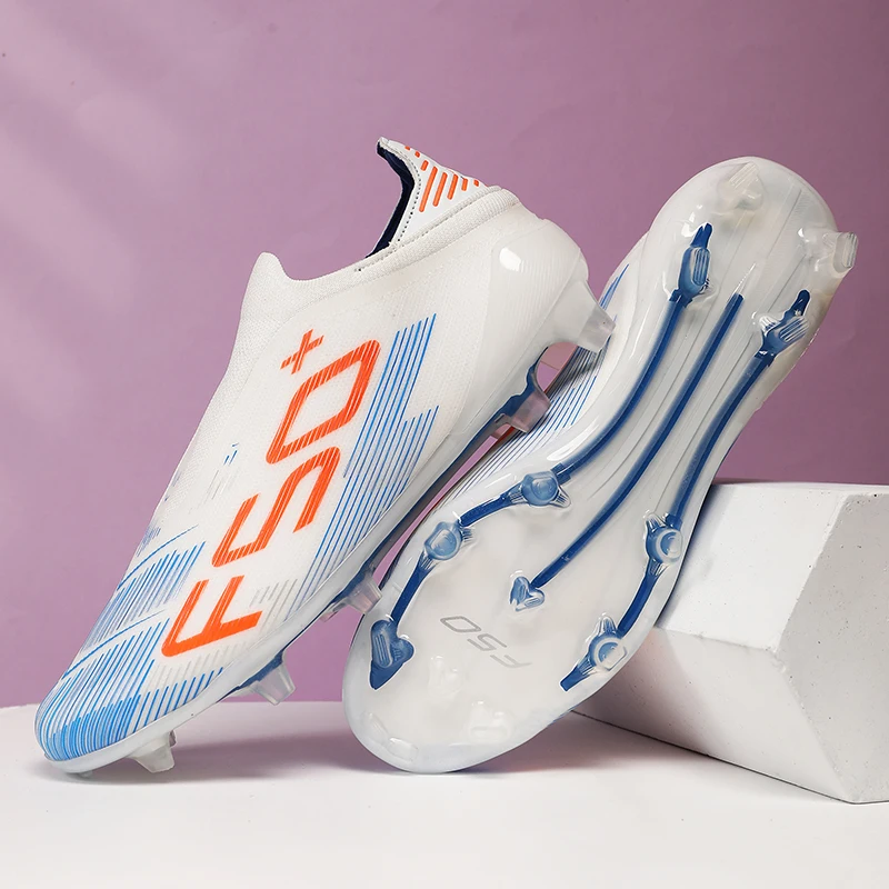 New Men Football Boots Non-Slip Match Grass Cleats Outdoor Hot-selling Soccer Shoes Futsal Sneakers High-quality High-top Light