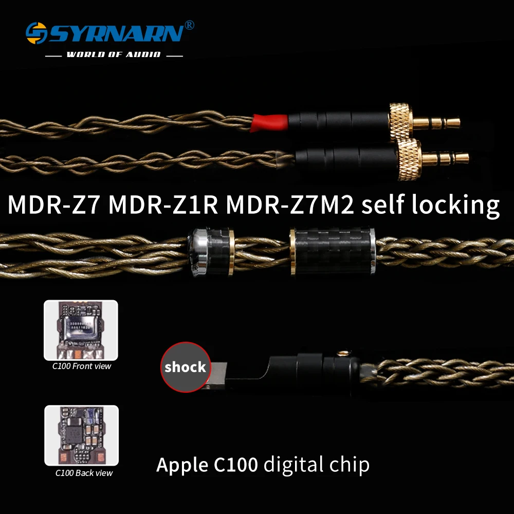 

4.4 Balanced Cable MDR-Z1R/Z7M2 WM1Z/1A HIFI Headphone Upgrade Cable Dual 3.5mm Lockable XLR Headset Wire for ZX300A/ZX505/ZX50