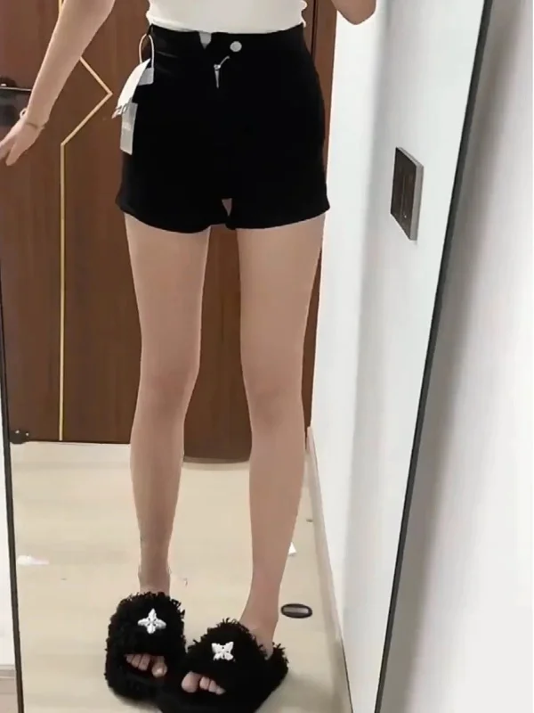 Pantaloni Sportivi da Donna a Vita Alta, Pantaloni Casual a Gamba Dritta, Pantaloni a Linea A, Pantaloni Hot Girl, Autunno Inverno, Taglie Forti, Nero