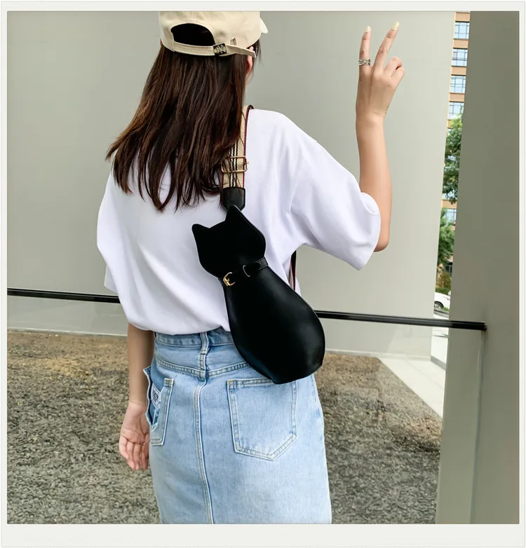 Fun Cartoon Cat Style Purses and Handbags for Women Novelty Handbag Girls Shoulder Crossbody Casual Female Clutch Designer Bag