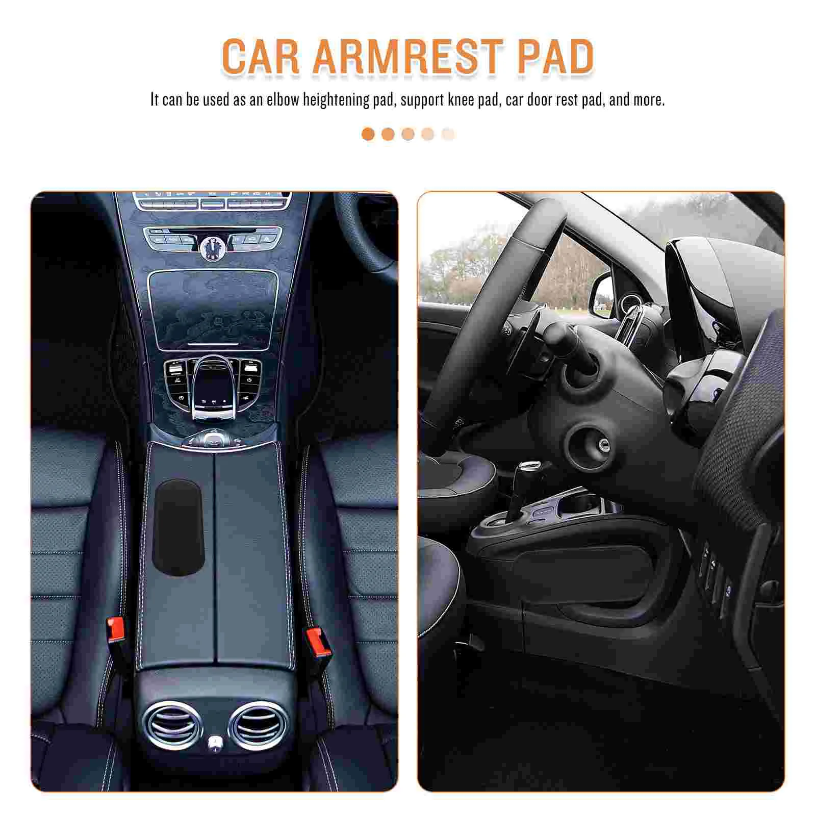 Car Elbow Pad Rest Knee Cushion Pads Microfiber Auto Door Armrest Support