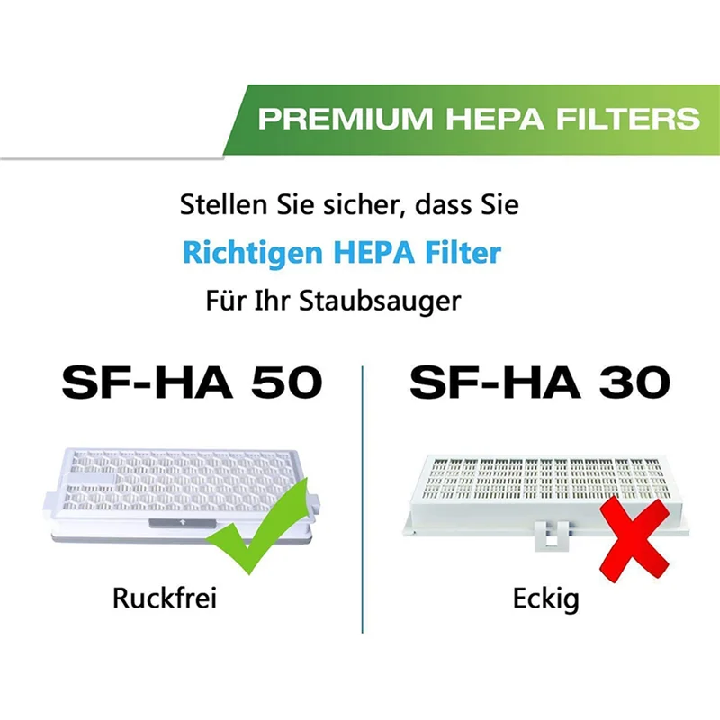 ABRE-10X SF-HA50 filtro HEPA Airclean 50 Compatible con aspiradora serie completa C3 C2 C1 S8000 S6000 S5000 S4 S5