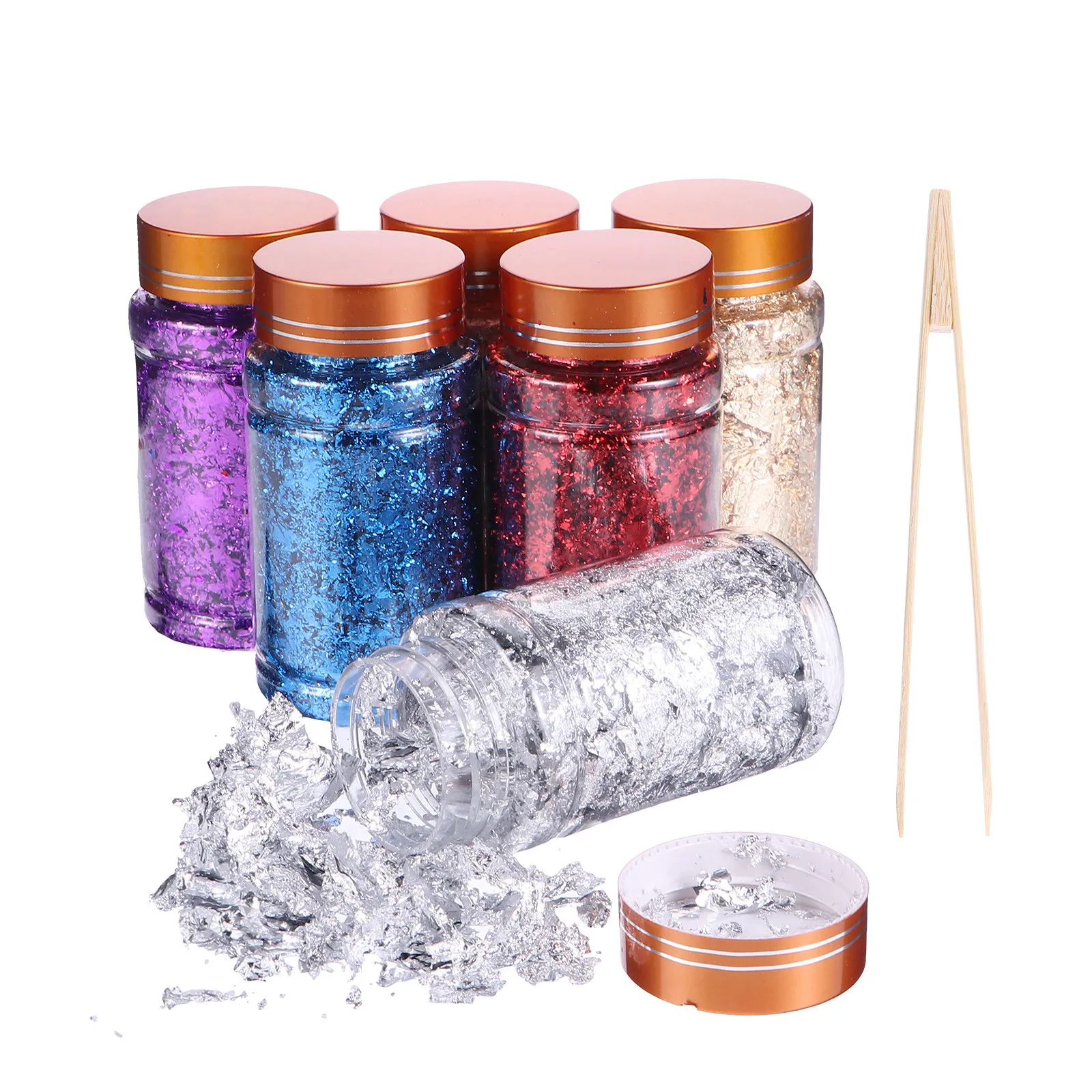 

1 набор золотых хлопьев из фольги для украшения ногтей, набор для женщин, принадлежности для маникюра своими руками, наклейки для ногтей для праздников и вечеринок, аксессуары