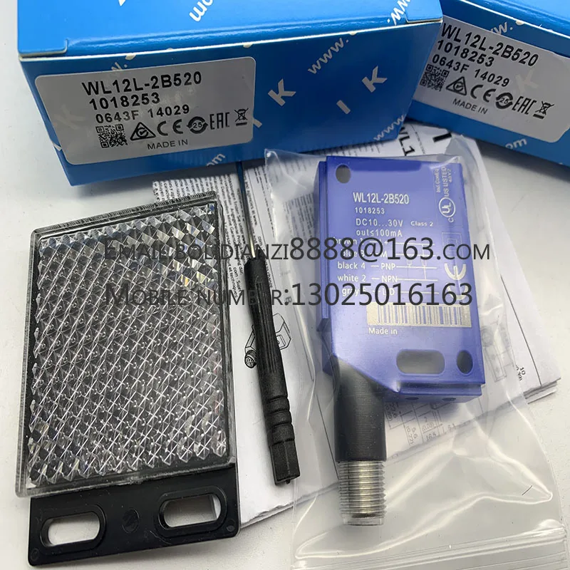 

WL12L-2B520 WT12L-2B530 2B550 WL12L-2B530 2B531 Original genuine square photoelectric switch