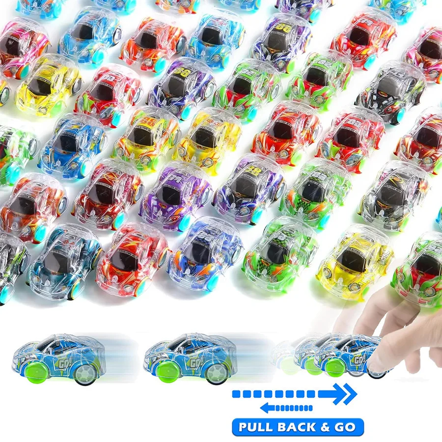 

10-50 шт. мини-набор автомобилей с откатным механизмом, объемные игрушки, сувениры для вечеринок, скринька с сокровищами, небольшой гоночный автомобиль, карнавальные призы, классные награды