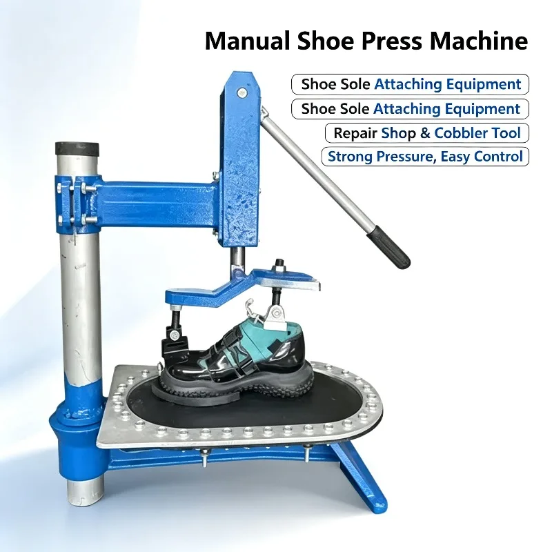 For New Compact Manual Shoe Sole Press Machine, Portable Sneaker Sole Bonding Press Tool for Workshop Footwear Repair & Mending