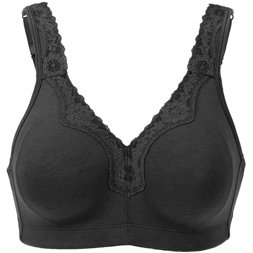 Ropa interior de talla grande para mujer, sujetador de copa completa sin costuras, de algodón ultrafino inalámbrico, sujetador minimizador B C D E F G H I