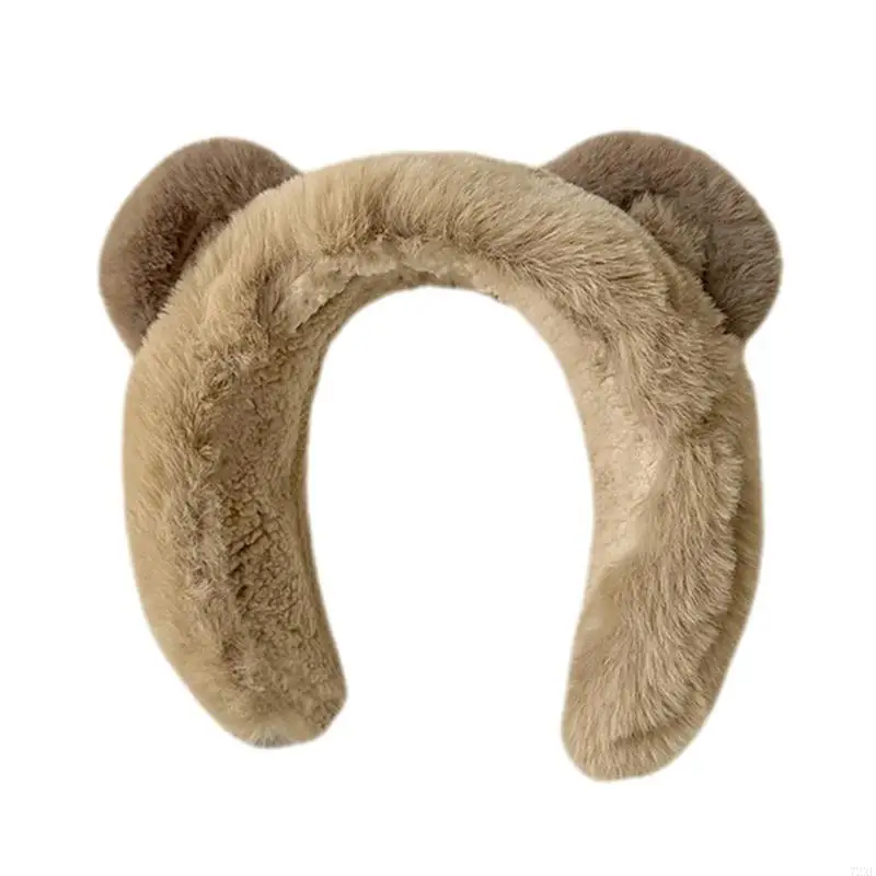 72XE Cartoon Bear Ear Muffs for Women and Kids Girls Boys Ear Warmer Headband