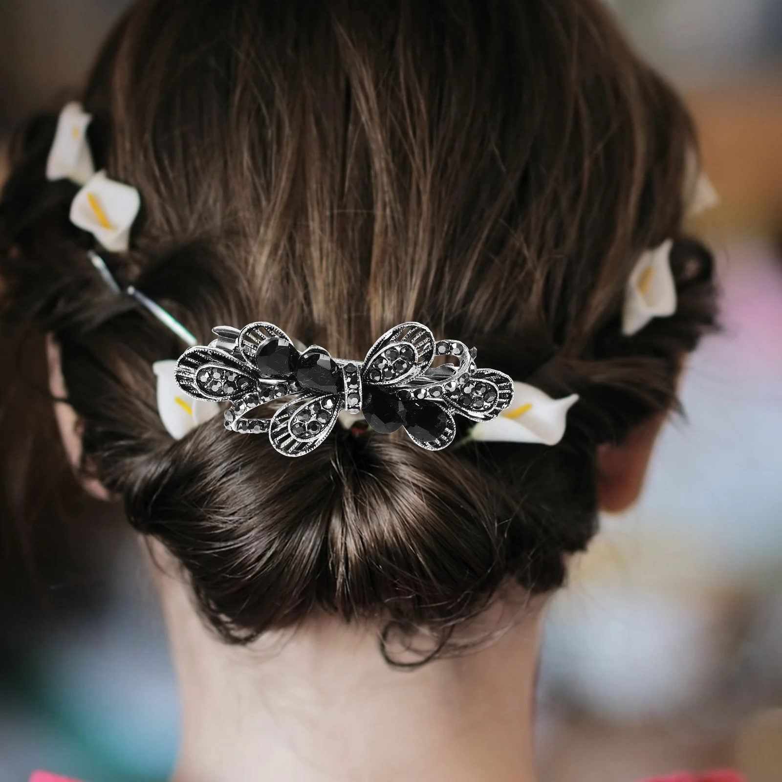 

Crystal Metal Barrettes Decorative Hair Clips for Women Wedding Bride Accessories Spring Barrettes For Women Thin Hair Formal