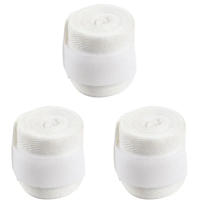 

Эластичные хлопковые спортивные бинты AEF6-3 (2,5 м) для бокса, саньда, муай-тай, ММА, тхэквондо, белые