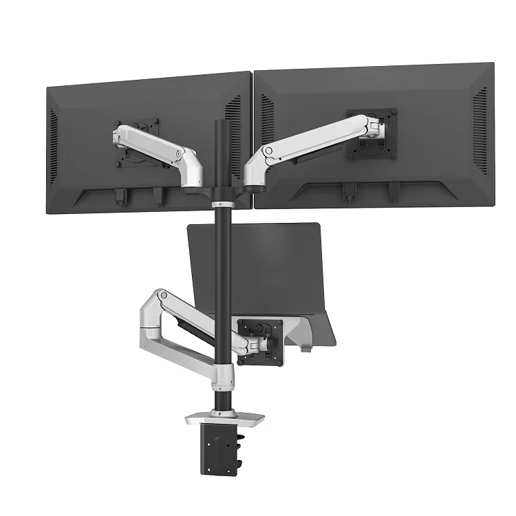 Type High Quality Free Standing 3 Arm Monitor Stand Bracket Tv Wall Mount Sell Well New Desktop Monitor Holder Newsence CN;ZHE