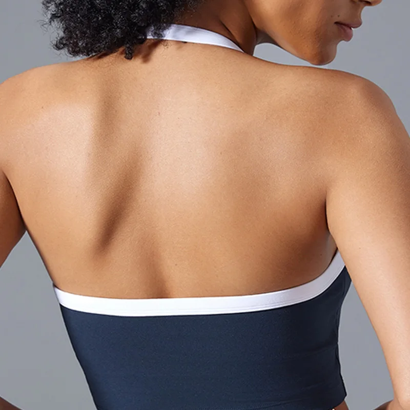 مجموعة اللياقة البدنية الرياضية النسائية حمالة صدر رسن ممتصة للصدمات عالية الخصر لرفع الورك والتخسيس واليوجا سراويل واسعة قليلاً #5