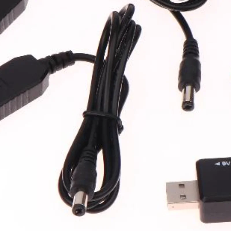 1 Set DC 5V To 12V USB Cable Boost Converter Step-up Cord For Wifi Router Modem Fan 5.5*2.1mm WiFi To Powerbank Cable Connector
