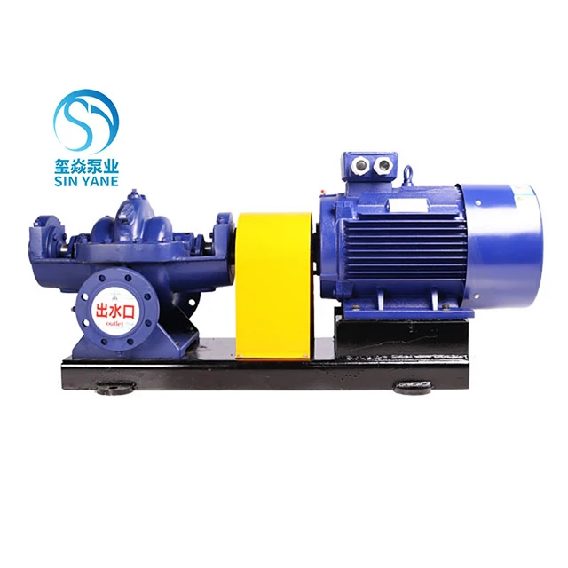 Bomba de água centrífuga horizontal com caixa dividida de alta taxa de fluxo 75 de sucção dupla de 20 polegadas