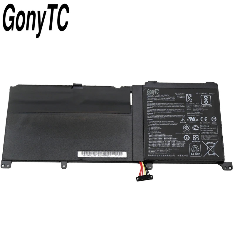 Genuine C41N1524 Laptop Battery for ASUS Zenbook Pro UX501VW UX501JW G501VW N501VW-2B N501VW G501VW-FY081T N501JW-2B 60WH