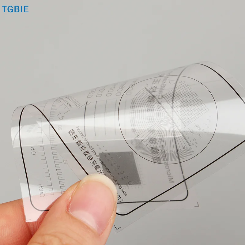 [TL]Soft Ruler Microscope Micrometer Calibration Slide Line Width Particle Diameter Measurement High Precision Film Point Gauge