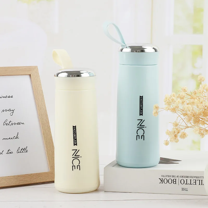 fashion thermos   arrival   high temperature  resistance vacuum double walled glass