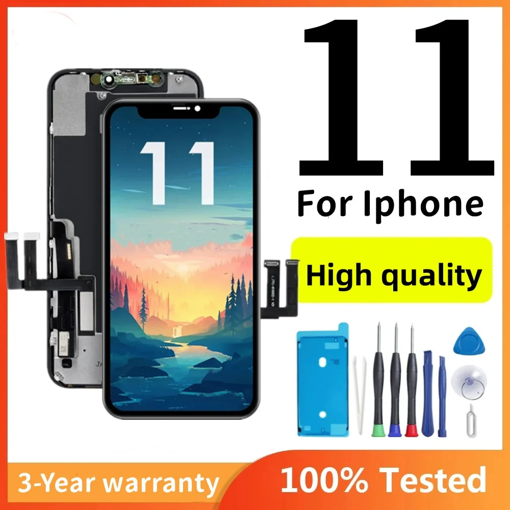 

RLZCXZ 3D Touch Screen Digitizer Assembly for iPhone 11, OLED Display, 100% OLED