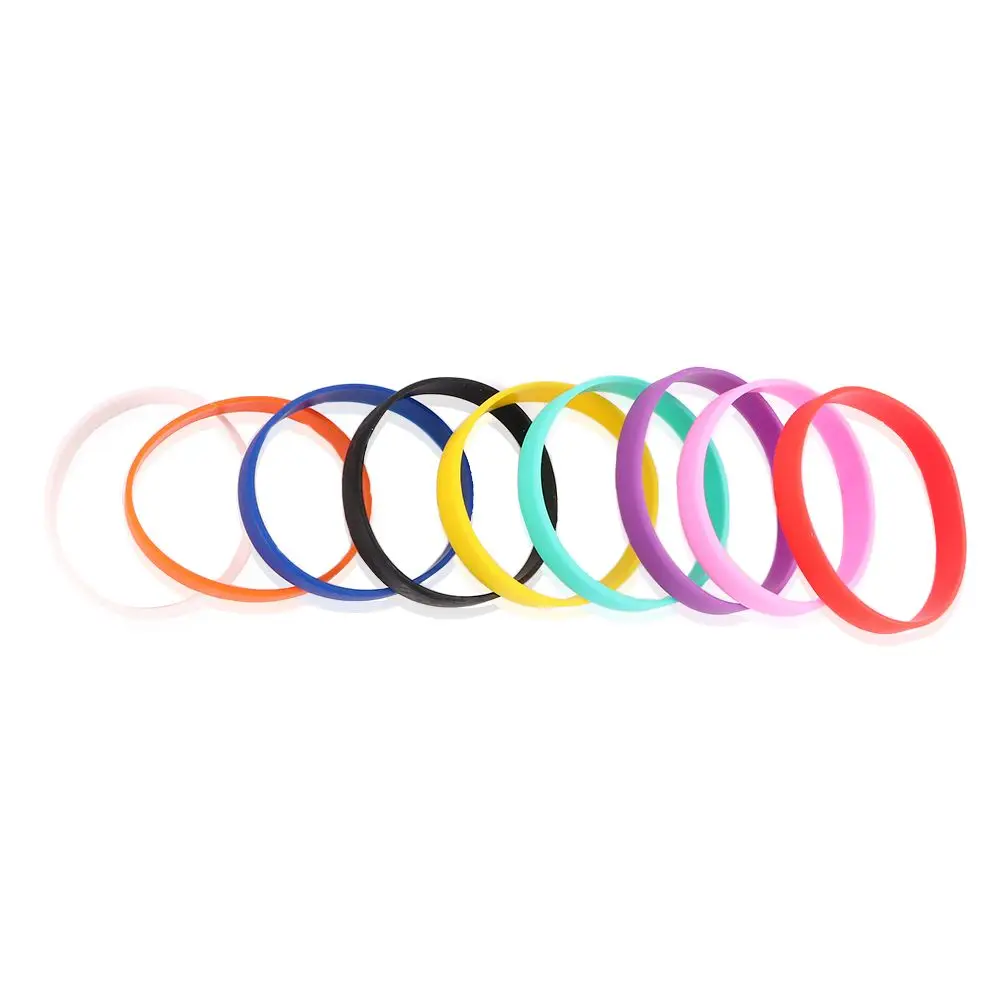 Popular Multicolor Rubber 1 Pcs Sports Ring Colorful Wristband Silicone Basketball Bracelet