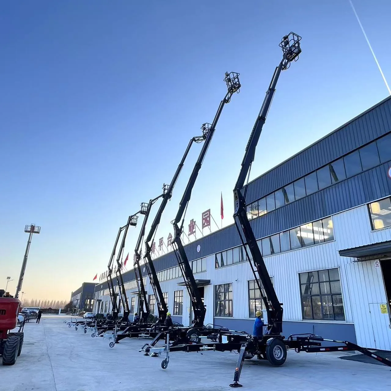 P-807 العنكبوت الهيدروليكي توضيح الرفع الارتفاع بوم مفصلية بوم رفع الديزل بالطاقة بوم رفع