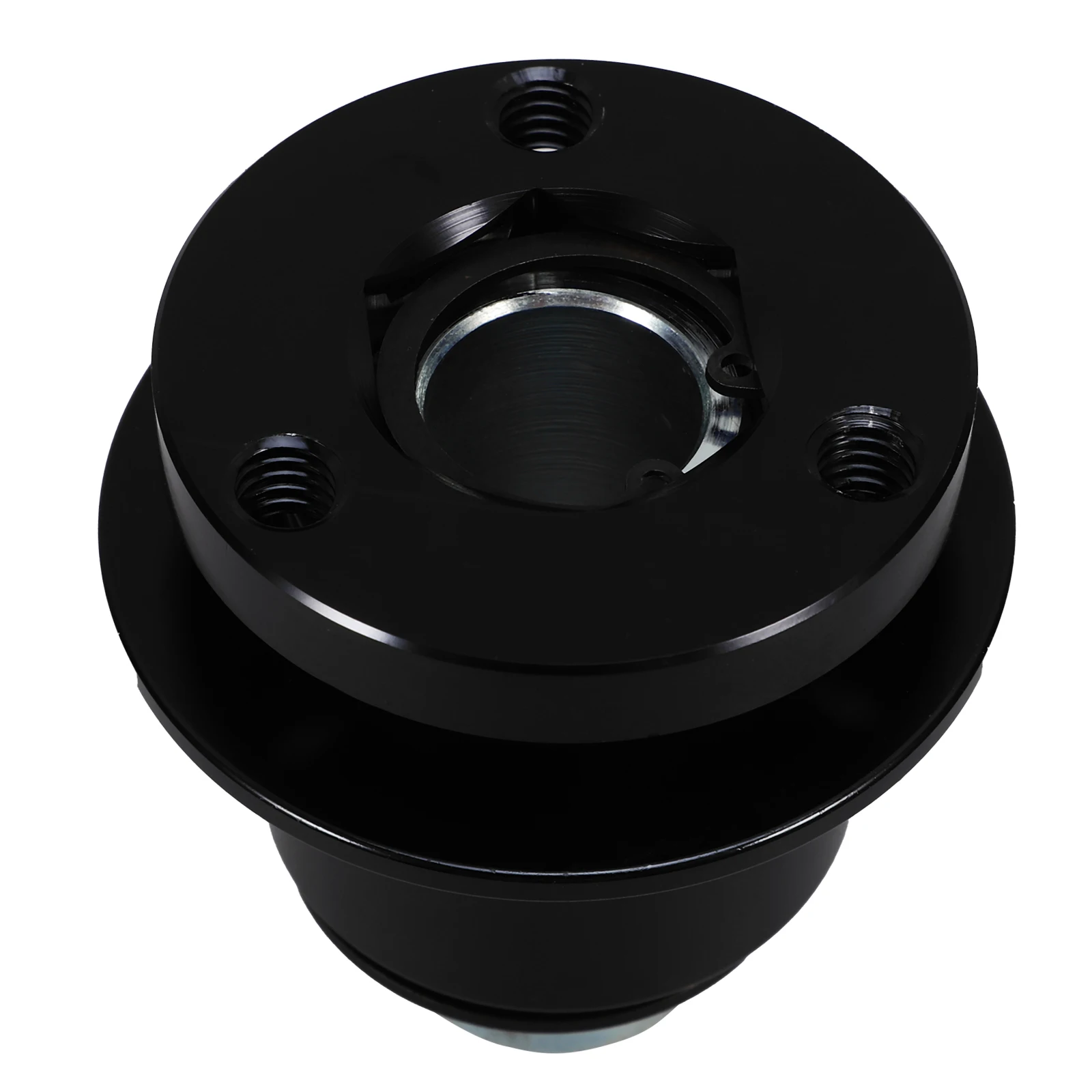 

Steering Wheel Quick Release 3-Hole Disconnect Adapter Durable Aluminum Alloy Hub for Car Modification and 360 Degree Steering