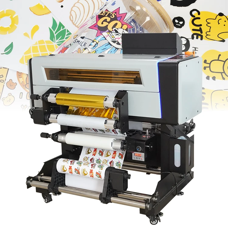 

40cm Gold A2 UV DTF Sticker Printer All-in-One Digital Film Screen Printer Machine With Motor Core Components