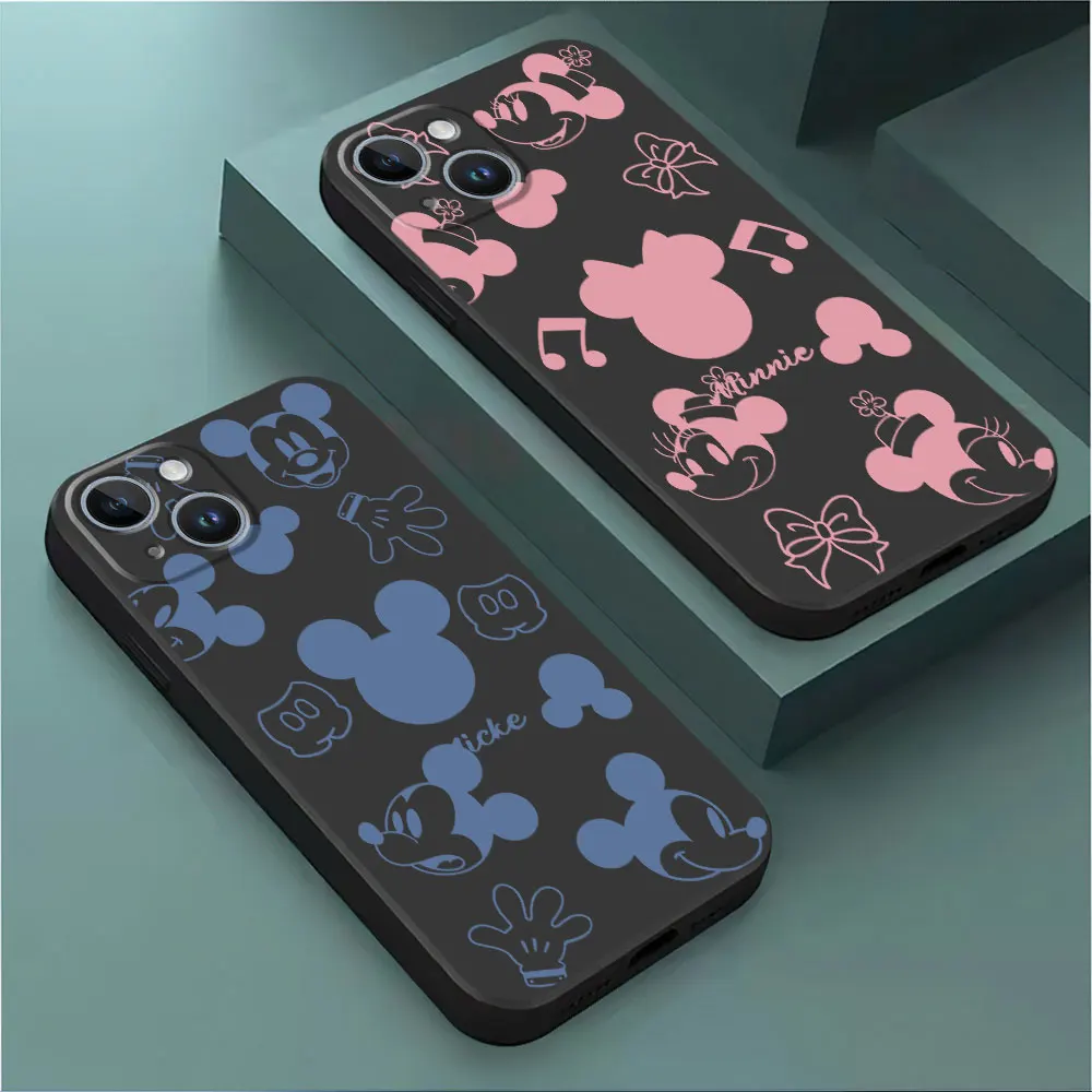 TPU Soft Phone Case for Redmi 9C 12 K40 Pro K50 Gaming 12C 10 9 A2 A1 Plus 9A K40s K60 10A 10C Disney Minnie Mouse Logo Cover