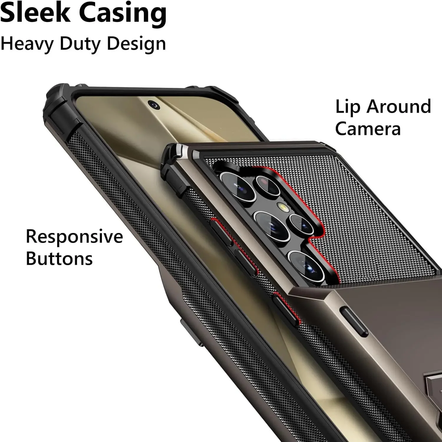 For Samsung Galaxy S25 S24 Ultra S25 S24 Plus S24 FE Wallet Case with Card Holder, Dual Layer Heavy Duty Shockproof Phone Cover
