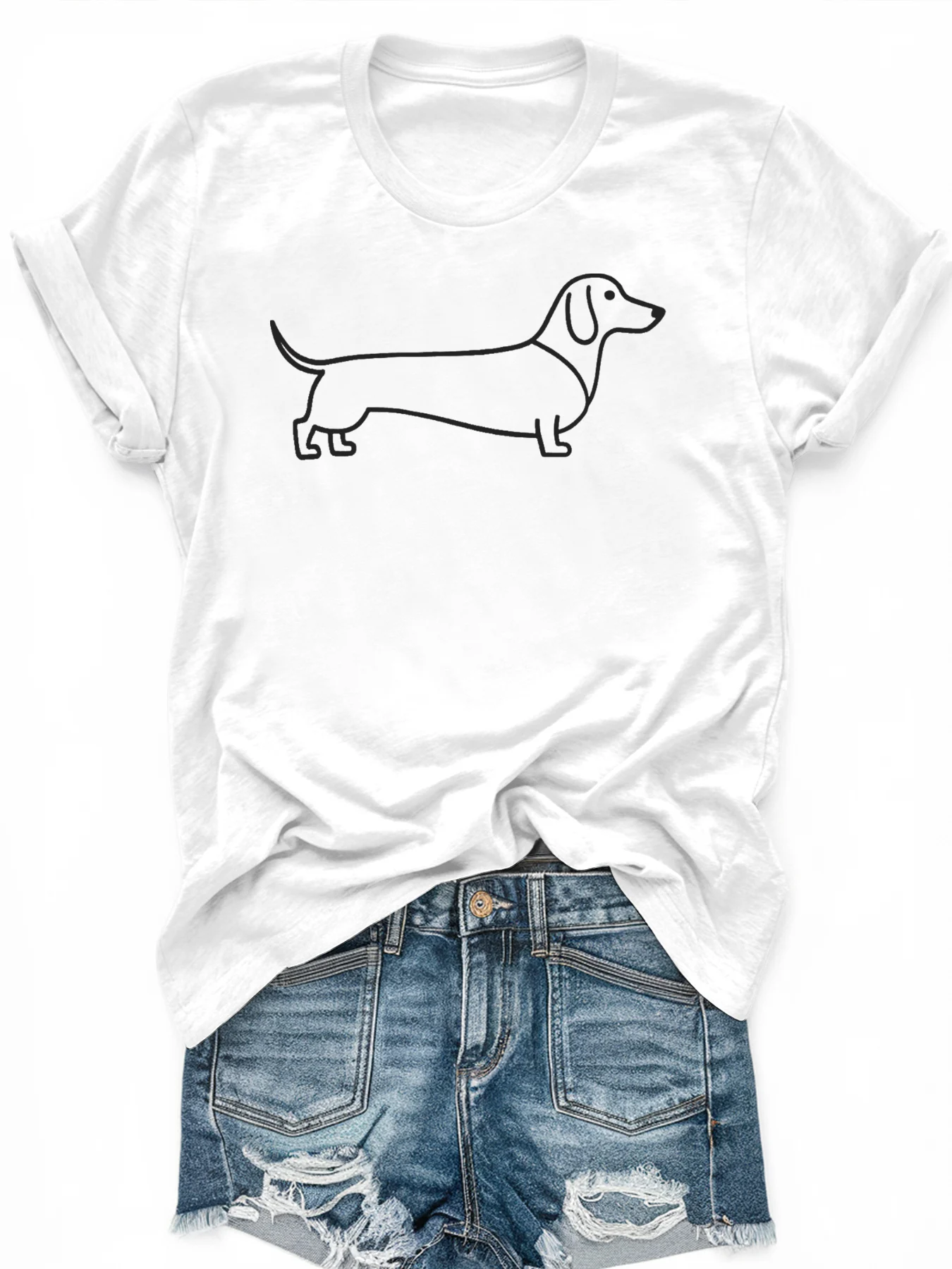 

Women's large-size printed short-sleeved T-shirt, loose and casual, soft, comfortable and breathable, outdoor sports