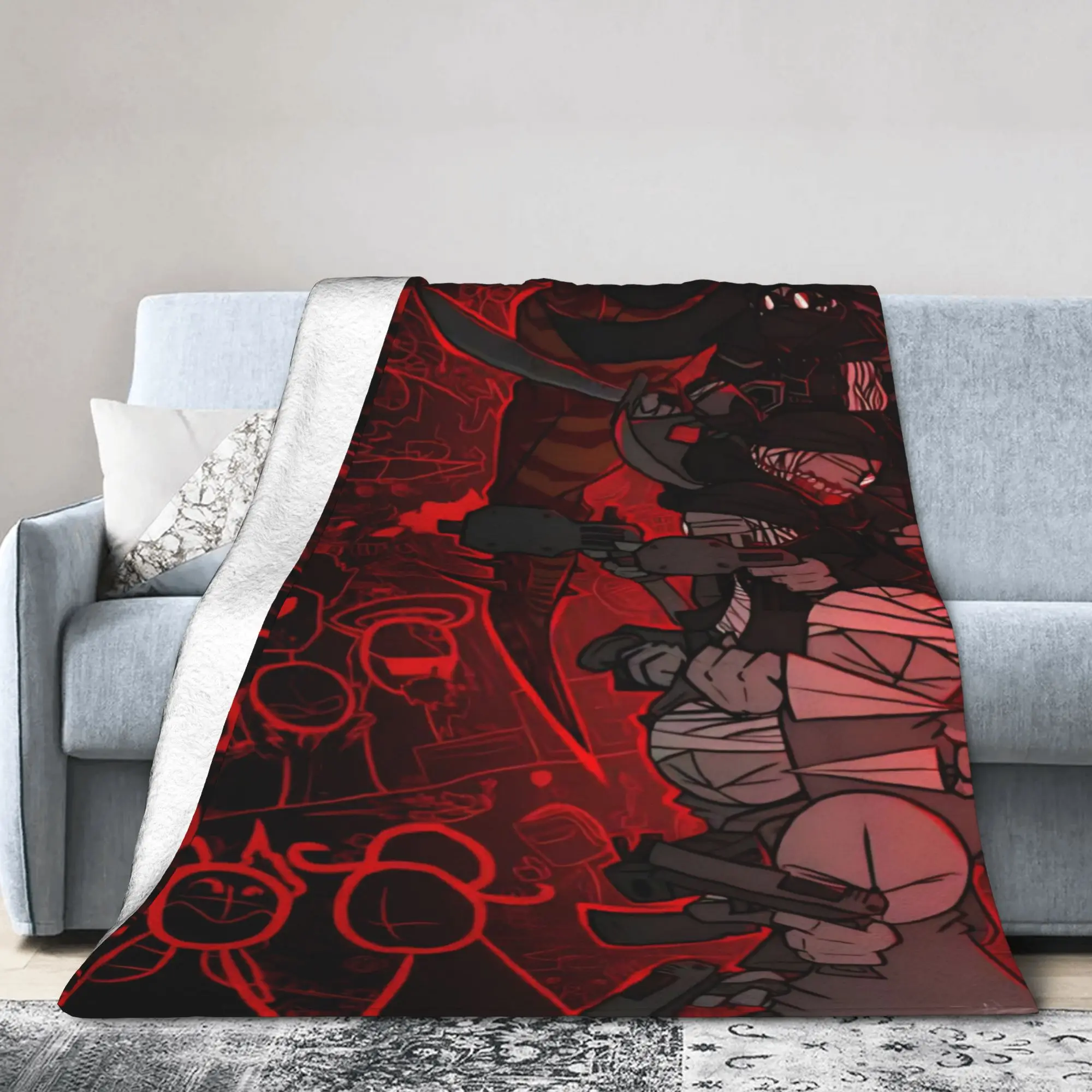MADNESS COMBAT Hank Blanket Soft Fleece Cute Gifts  Throw Blankets Rug Piece