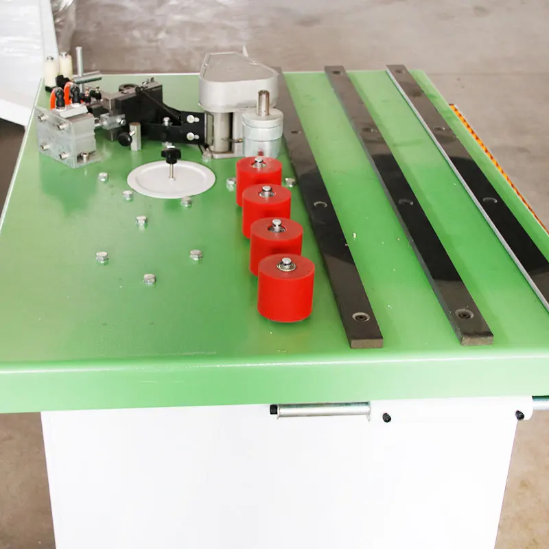 TS120 macchine per la lavorazione del legno manuale linea curva bordatura desktop senza vernice macchina per tagliare a doppia faccia